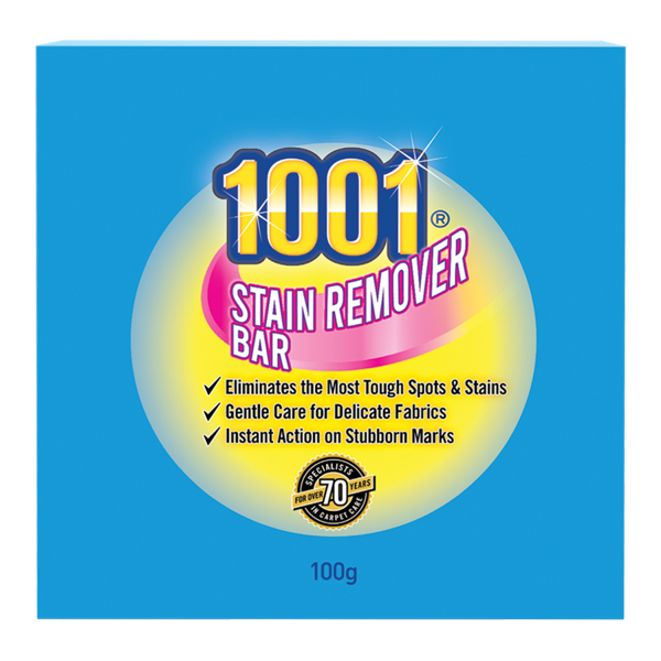 1001 Stain Remover Bar boxed enzyme formula stain block packaging