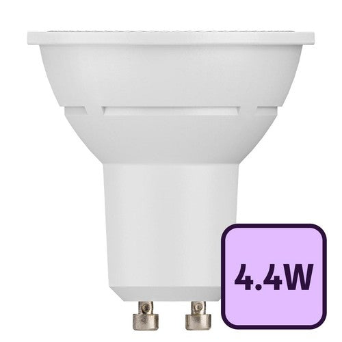 TCP LED GU10 white bulb, 345 lumen, 2700K warm white, non-dimmable