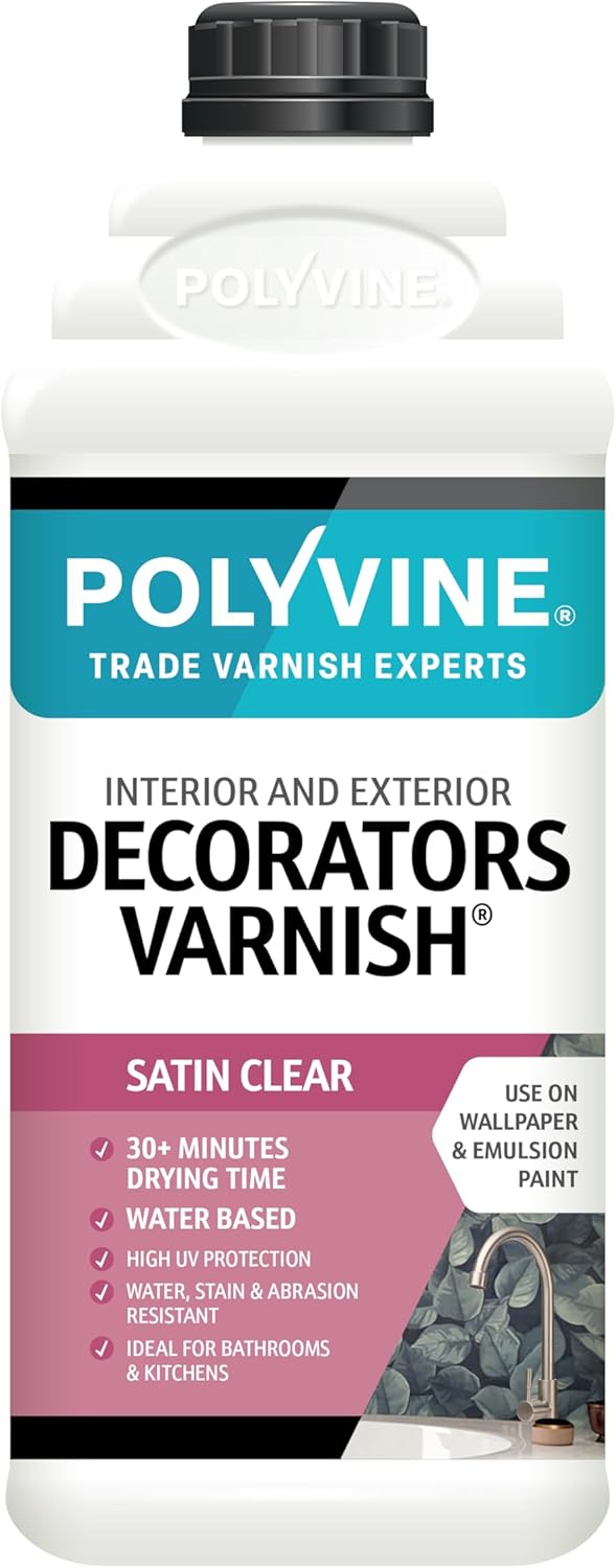 Polyvine Satin Decorators Varnish - 500ml