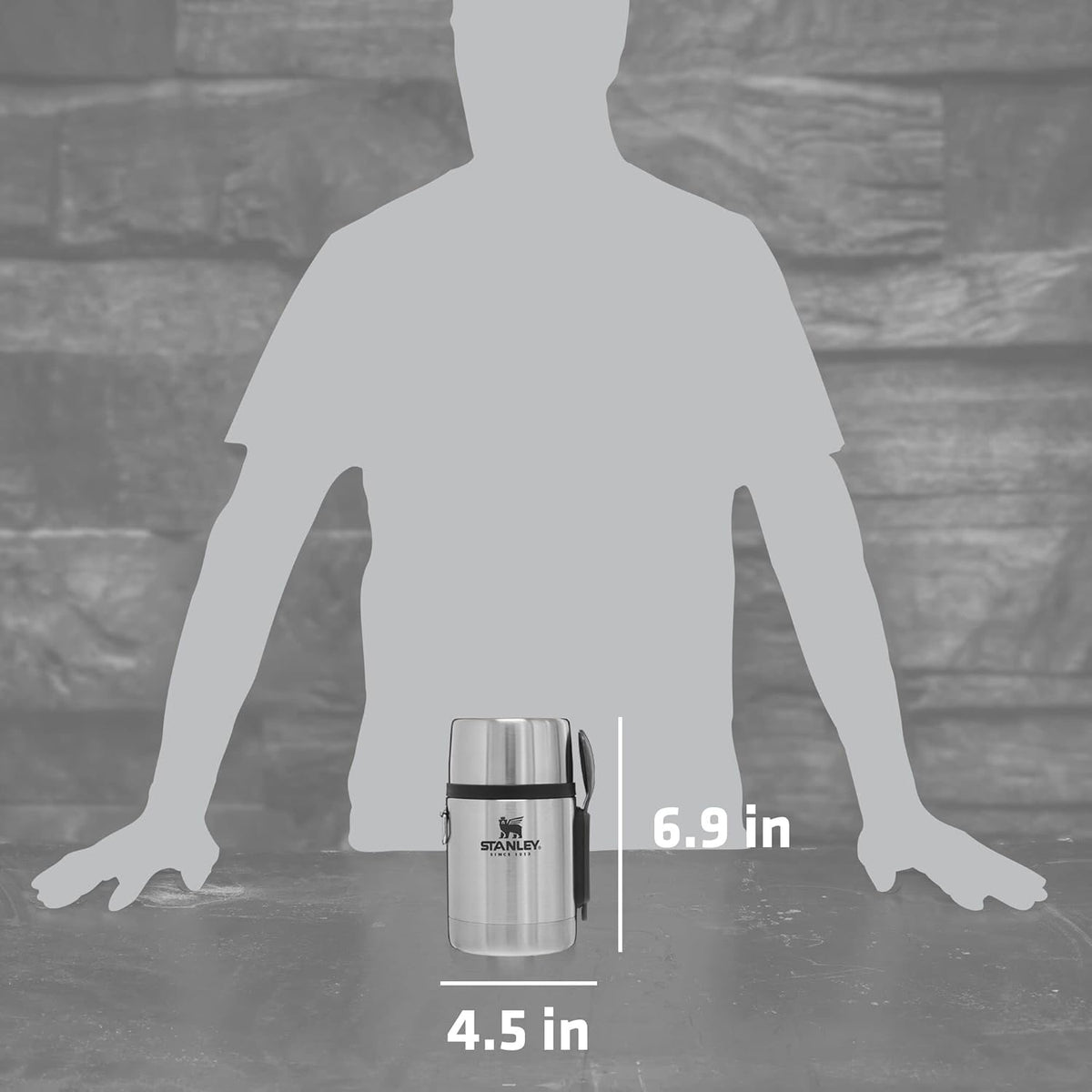 STANLEY All-In-One Food Jar | Stainless Steel | 0.53L