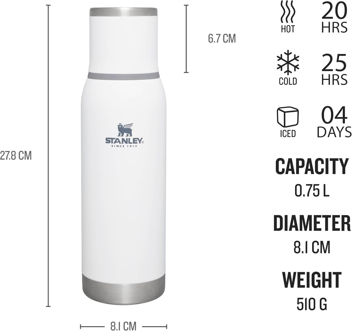 STANLEY Adventure To-Go Bottle | Frost | 0.75L
