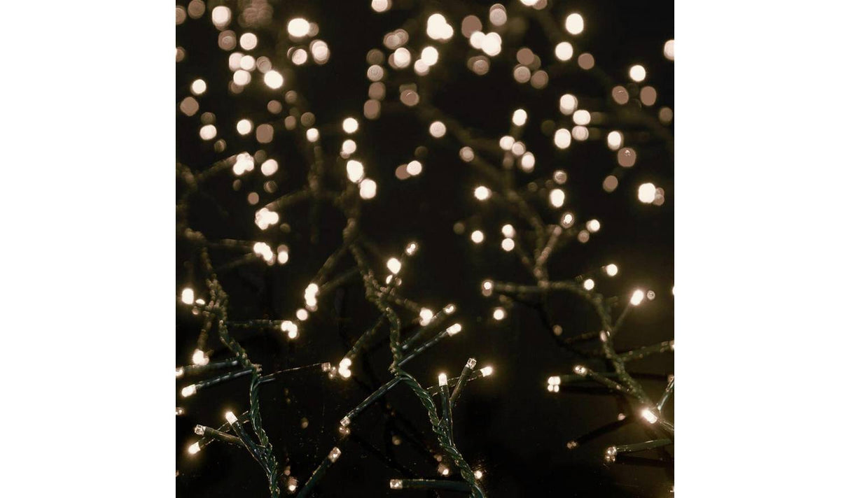 Premier 2000 LED Multi Action Treebrights With Timer - Warm White/Green Cable