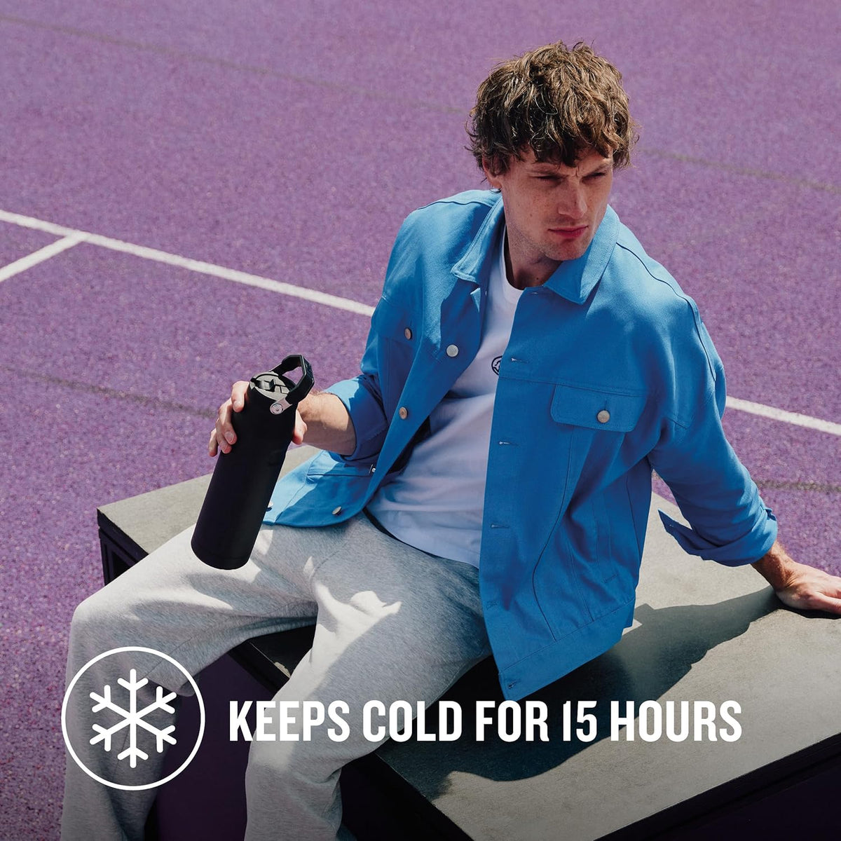STANLEY IceFlow™ Bottle Flip Straw 2.0 Azure | 0.47L