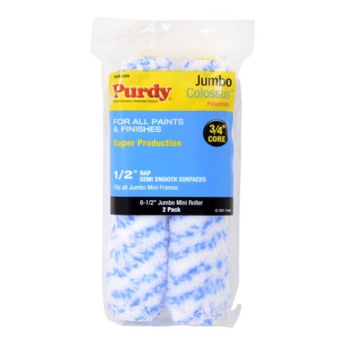 Purdy Colossus Jumbo Mini roller sleeve, 6.5 inch, close up view of the fabric pile