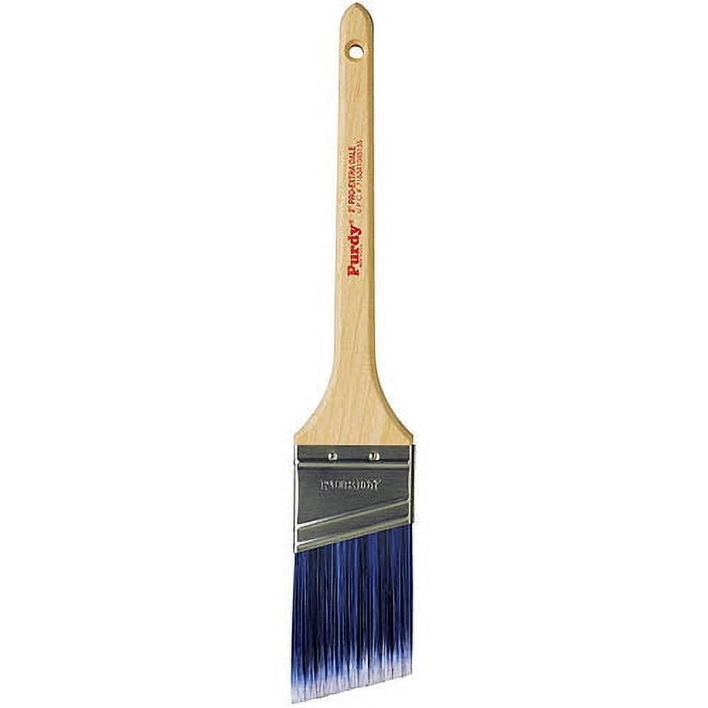 Purdy Dale XL Elite 1.5 inch sash paint brush close up of stiff tapered bristles