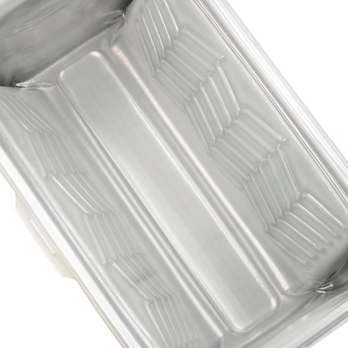 Purdy Dual Roll Off bucket liner close up of the pour spout and grid detail