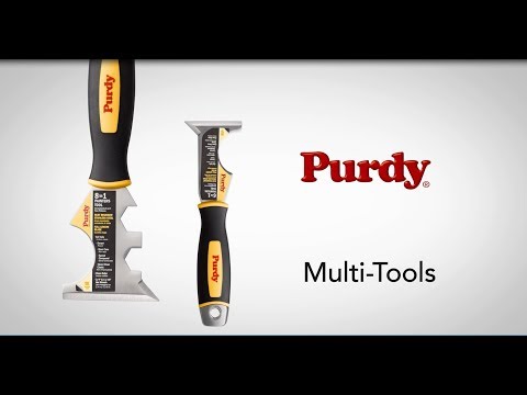 Purdy Premium Stiff Putty Knife in use during decorating prep work