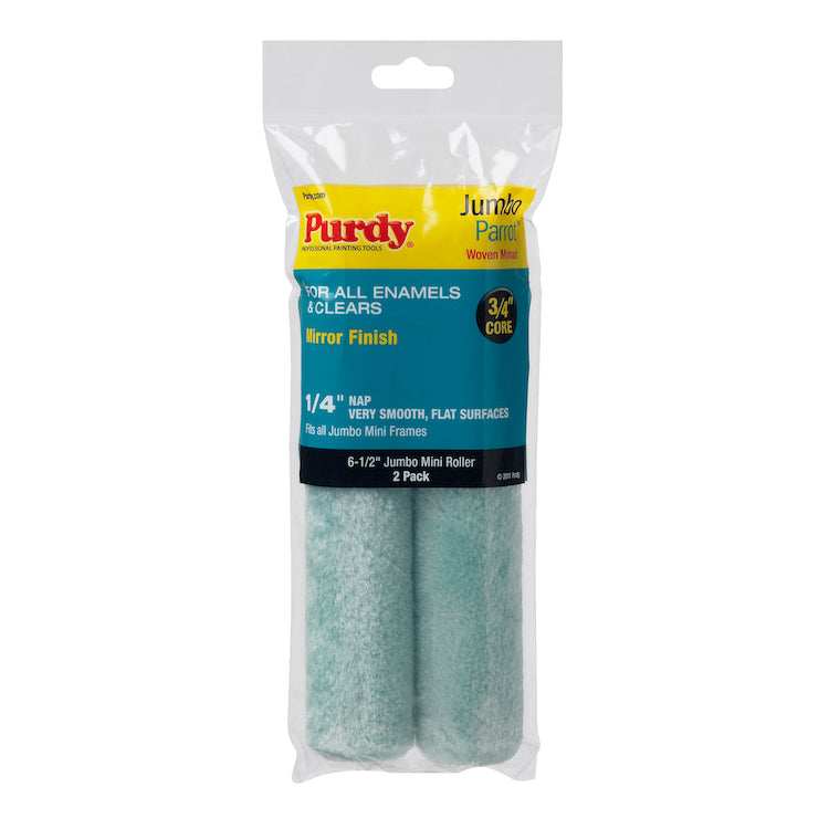 Purdy Parrot Jumbo Mini Roller Sleeve 6.5 inch, 2 pack, product photo