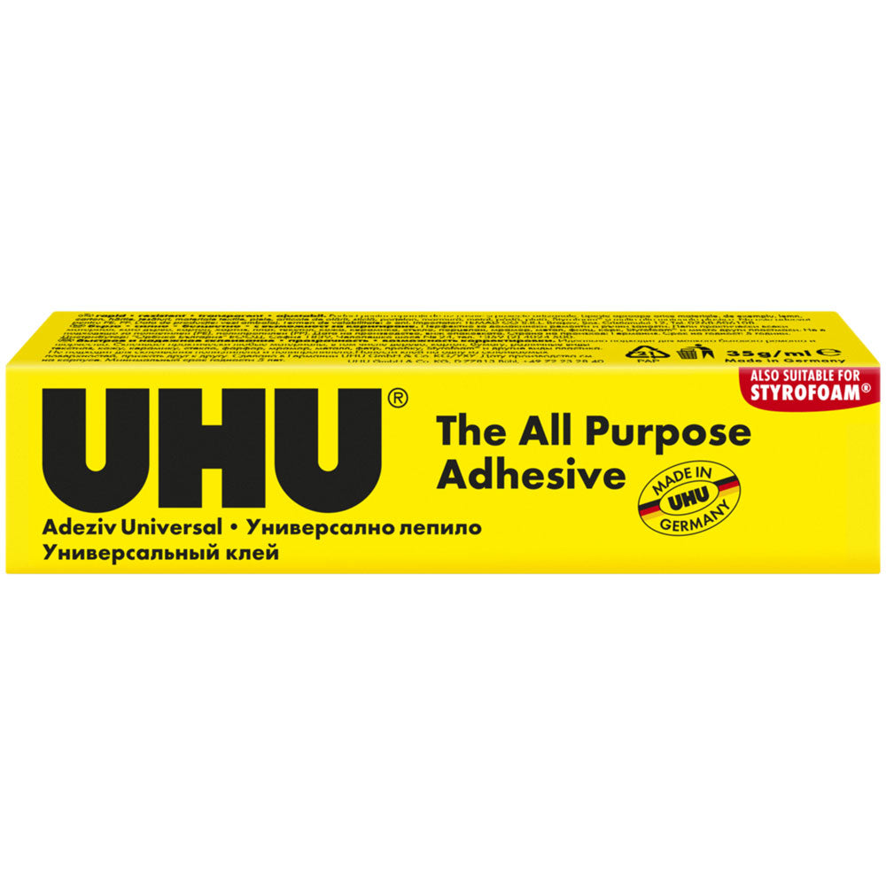 UHU All Purpose Adhesive 35ml tube close-up
