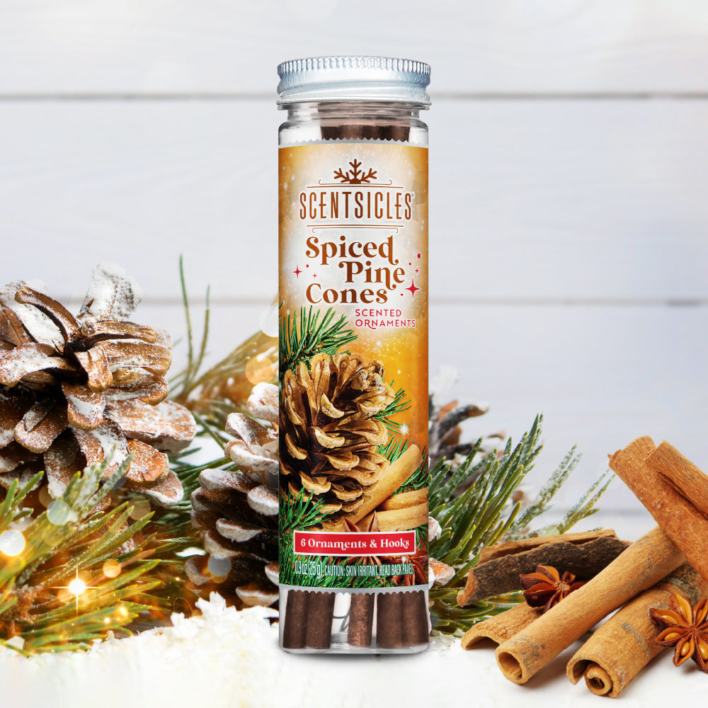 Scentsicles Scented Ornament Sticks – Spiced Pine Cones