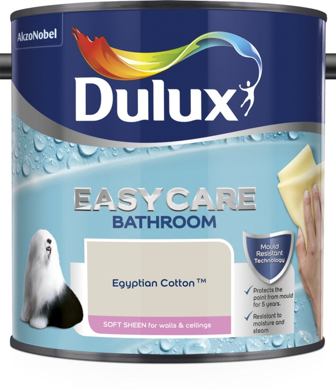 Dulux Easycare Bathroom Soft Sheen in Egyptian Cotton