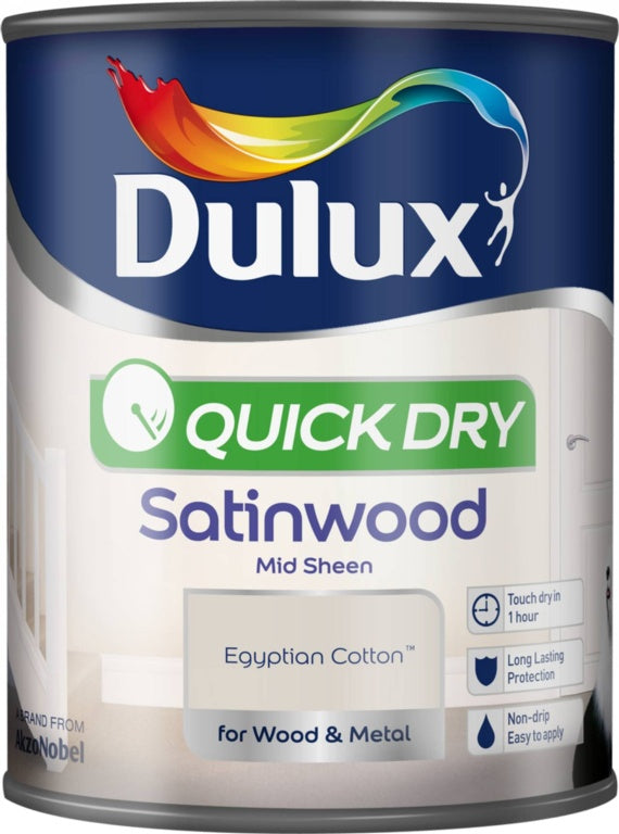 Dulux Quick Dry Satinwood in Egyptian Cotton