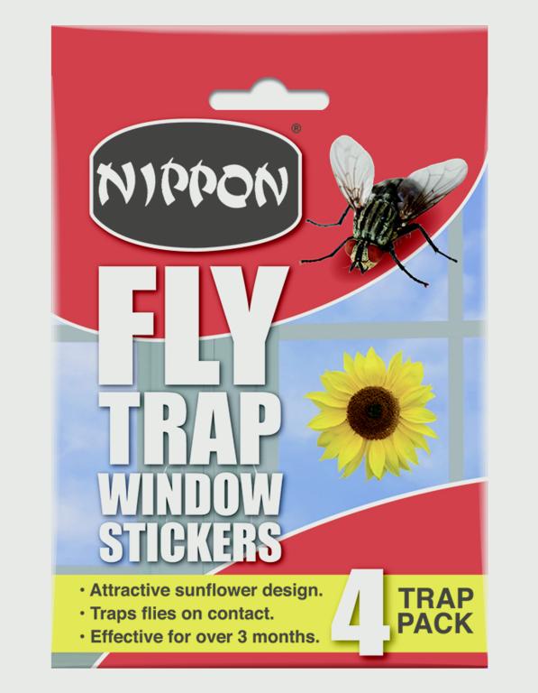 Nippon fly trap window stickers