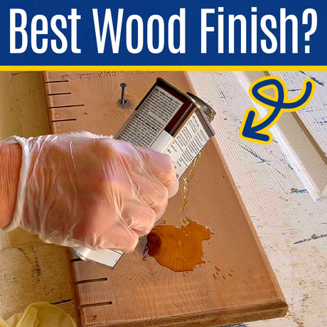 Dry old wood before restoring with Danish oil