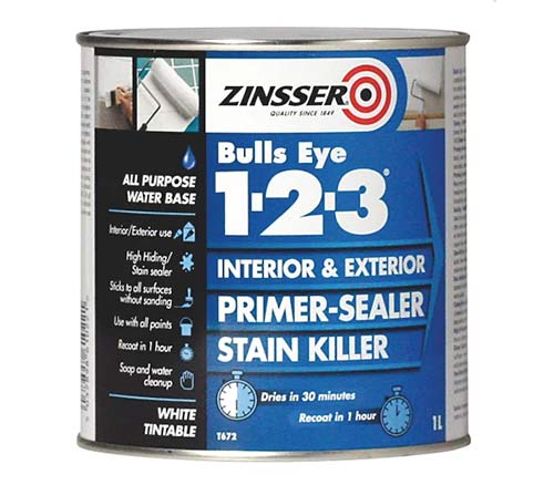 Tin of metal primer for priming bare radiator metal before topcoat