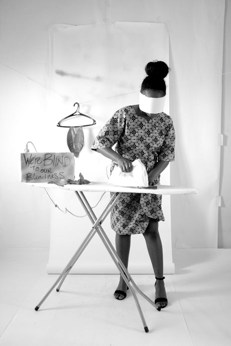 Minky ironing board cover collection, iron pressing clothes on a fitted Minky cover