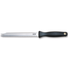Kitchen Devils Lifestyle Roast Meat and Bread Knife on white background