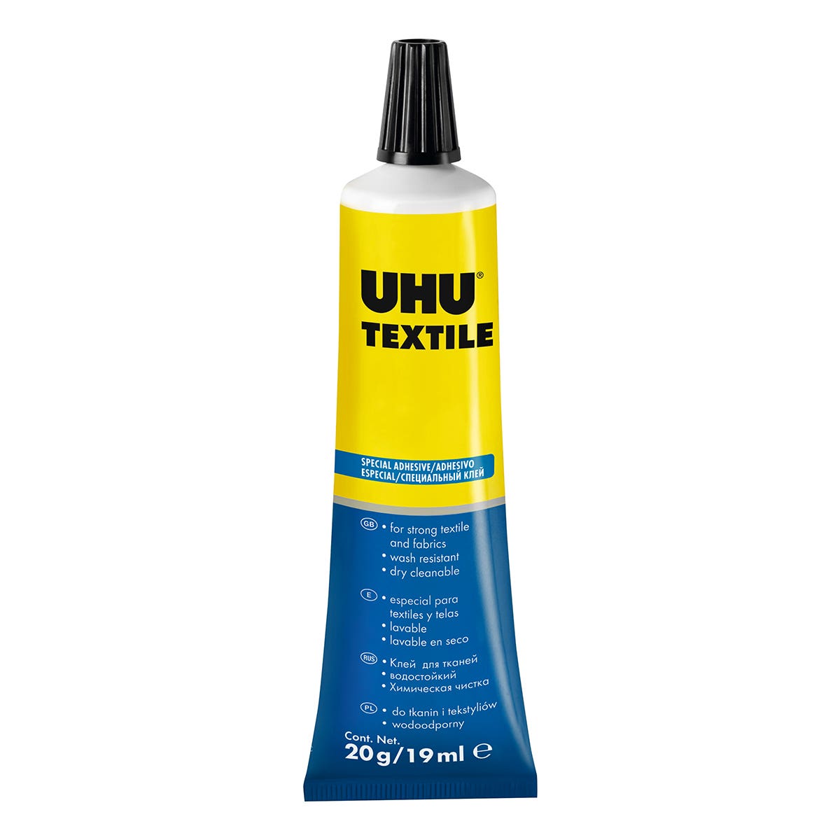 UHU Textile Glue 19ml tube without outer packaging