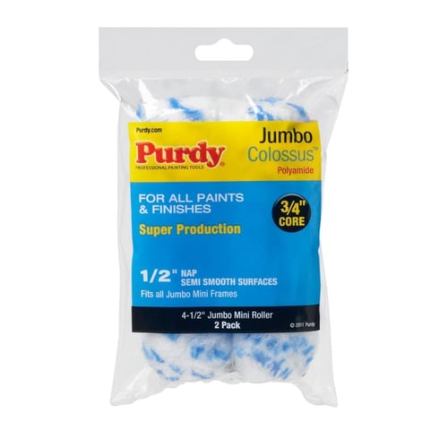 Purdy Colossus Jumbo Mini roller sleeve, 4.5 inch, close up of the woven polyamide fabric