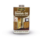 Rustins Danish Oil 5 litre bulk tin, a hard drying penetrating wood oil for large projects