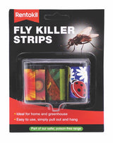 Rentokil Fly Killer Strips 3 Pack, insecticide-free fly trap packaging