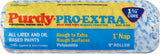 Purdy Colossus P-X roller sleeve, 9 inch by 1 inch nap, showing the thick pile and 1.75 inch core