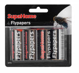 SupaHome Flypapers Pack of 4, vanilla scented sticky fly trap packaging