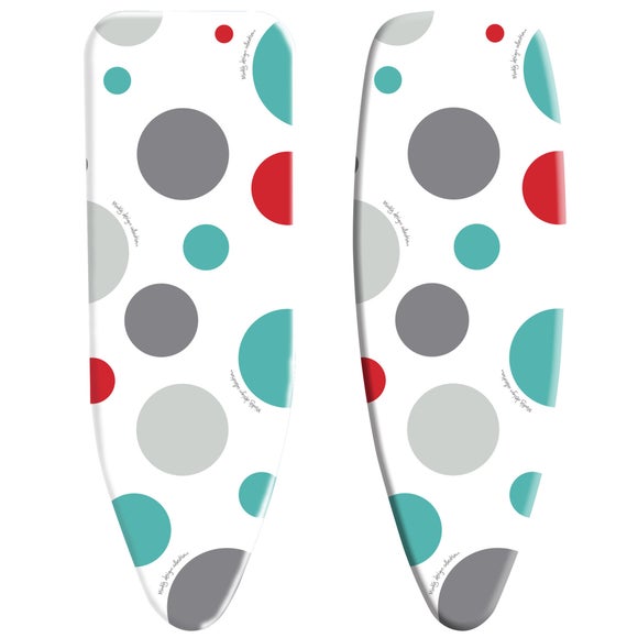 Minky Supersize Smartfit ironing board cover fitted on an extra large 145 by 54 centimetre ironing board