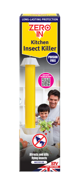 Zero In Flying Insect Stick Small, 26cm yellow adhesive hanging fly trap