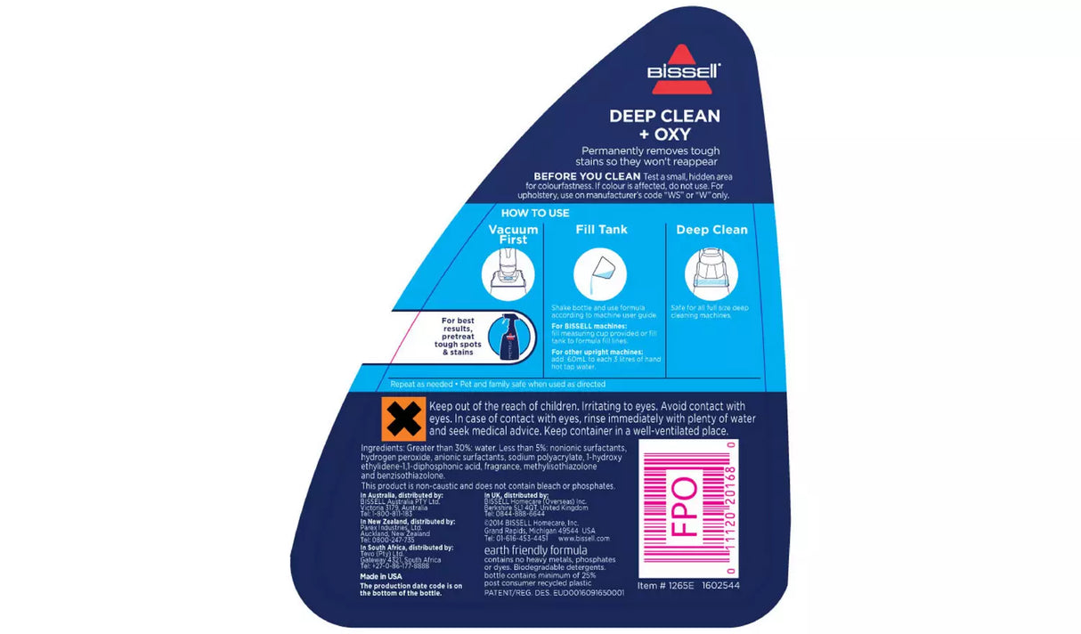 BISSELL | Wash & Remove Deep Clean + Oxy 1.5L | 1265E