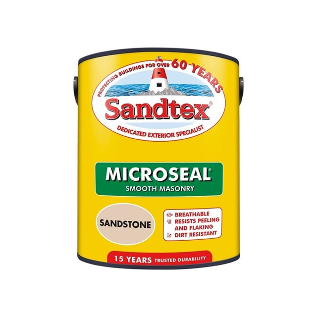 Sandtex Smooth Masonry Paint tin, Sandstone, 5L