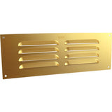 9 x 3 inch aluminium louvre vent slatted grille close up