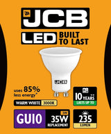 JCB GU10 LED bulb 3W 235 lumen warm white 3000K