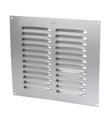 Fixed aluminium louvre vent 229mm x 229mm, 9 x 9 inch size