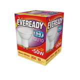 Eveready LED GU10 spotlight bulb, 345 lumen, 3000K warm white