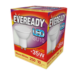 Eveready LED GU10 bulb, 3W, 250 lumen, 3000K warm white