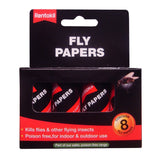 Rentokil Traditional Flypapers 8 pack pest control box, non-insecticidal sticky fly trap