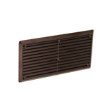 Securit brown plastic louvre vent 6 x 3 inch with fixed flyscreen, original store product photo