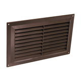 Securit brown plastic louvre vent 9 x 6 inch with fixed flyscreen, original store product photo