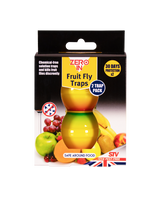 Zero In Fruit Fly Trap Twin Pack, non-toxic refillable fruit fly trap for kitchens