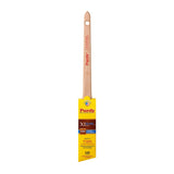 Purdy Dale XL Elite 1 inch cutting in paint brush standing upright showing angular bristle head