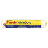 Purdy White Dove 12 inch x 3/8 inch nap roller sleeve, close up product photo