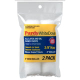 Purdy White Dove Jumbo mini roller sleeve 4.5 inch by 3/8 inch nap, pack of 2