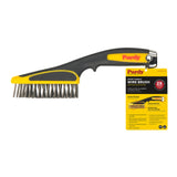 Purdy Wire Brush with short handle and stainless steel criss cross bristles