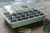 Garland 24 Cell Fast Root Success Kit, an all in one propagator with a base tray, 24 split cells and a clear ventilated lid for zero root disturbance seed starting.