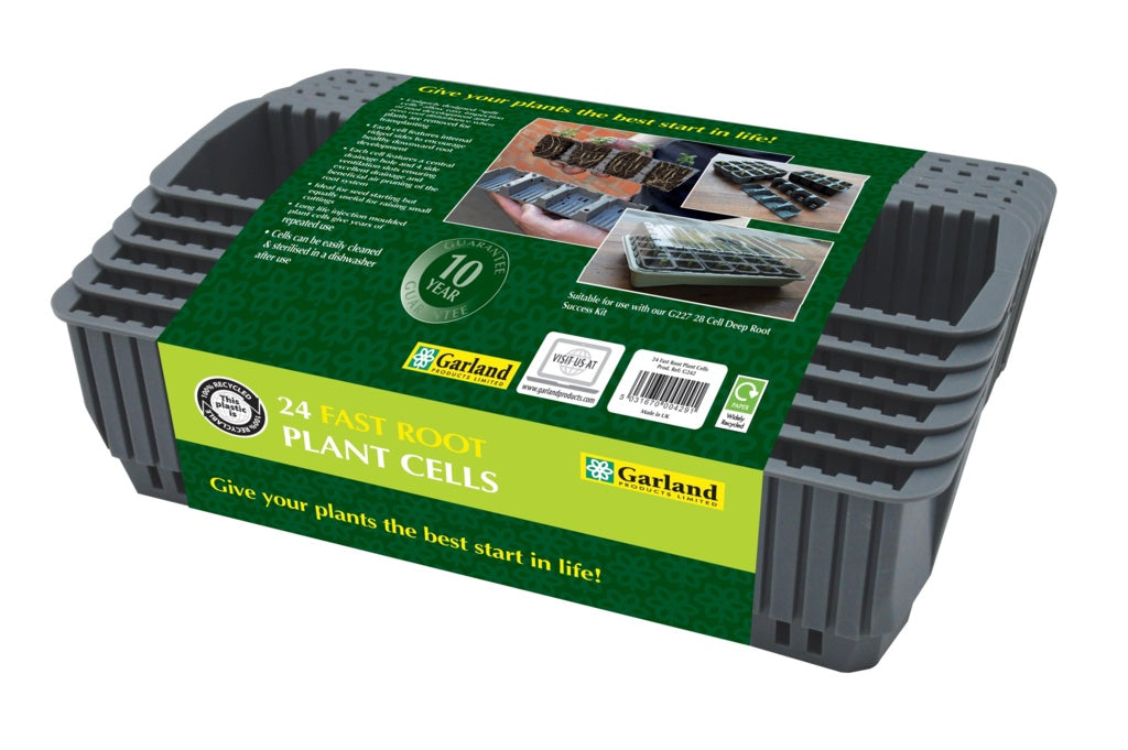 Garland 24 Fast Root Plant Cell, a strip of 24 split cells for fast healthy root establishment