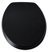 Blue Canyon Hampton black MDF wooden toilet seat with stainless steel hinges