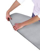 Country Club Ez Fit ironing board cover in metallic heat reflective fabric, folded flat product photo showing the double layer backing