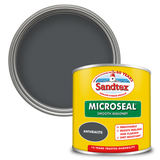 Sandtex Smooth Masonry Paint tin, Anthracite, 150ml