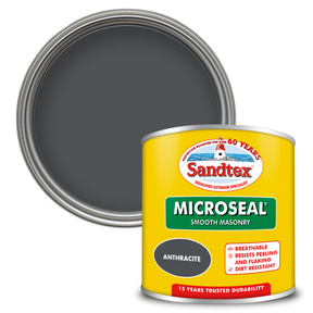 Sandtex Smooth Masonry Paint tin, Anthracite, 150ml